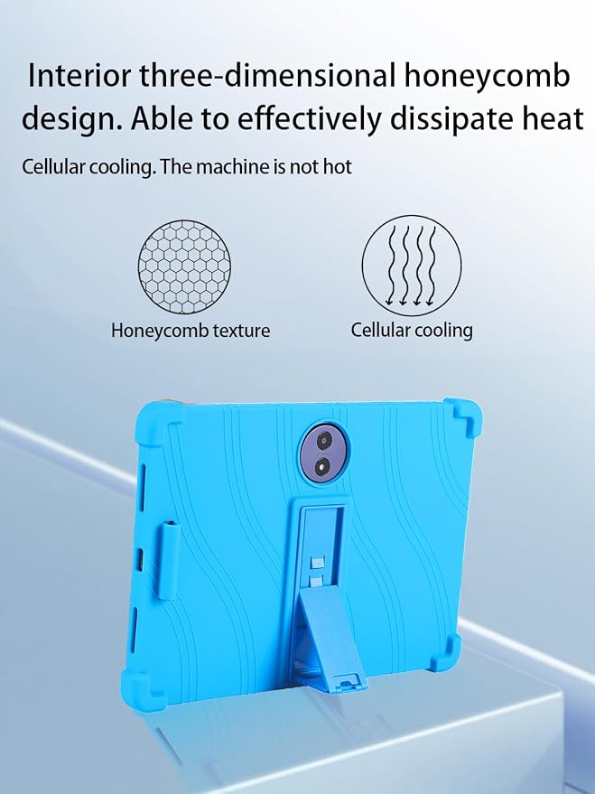 for TCL TAB A1 Plus Android 16 Tablet12.2 2.4K Ultra Clear Display Tablet Model CaseUYRUREL Soft Silicone Adjustable Stand Cover Lightweight Kids FriendlyBlack.