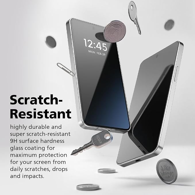4 Pack Privacy Screen Protector Compatible with Samsung Galaxy Z TriFold [Front Screen Only] Ultra Thin 9H Glass Coated PET Hybrid Film [27° Anti-Spy] [Unbreakble] Scratch Resistant Case Friendly Ea