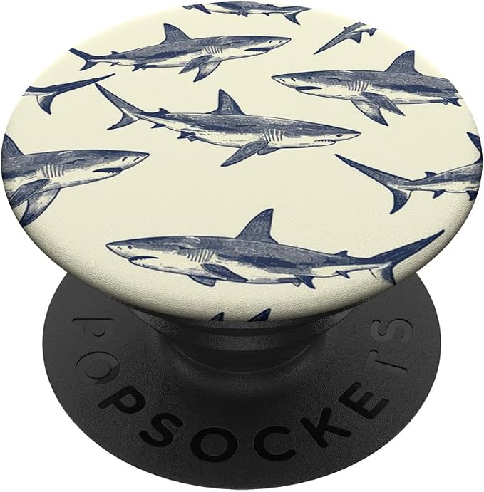 shark pattern PopSockets Standard PopGrip