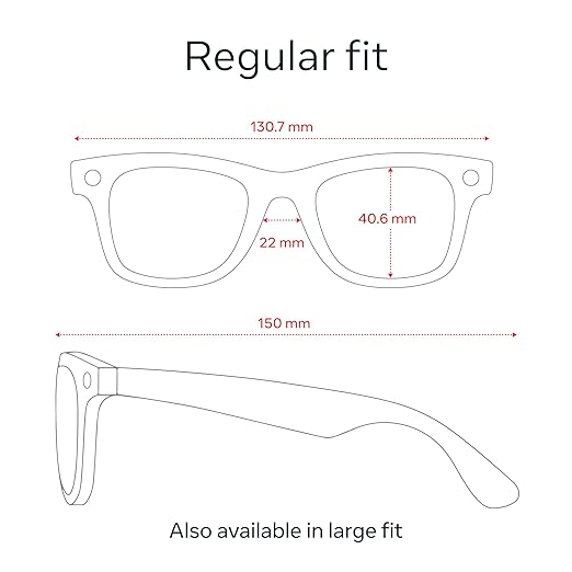 Ray-Ban Meta (Gen 1), Wayfarer, Matte Black | Smart AI Glasses for Men, Women —12 MP Camera, Open-Ear Speakers for Audio, Video Recording and Bluetooth —Transitions® Green Lenses —Wearable Technology