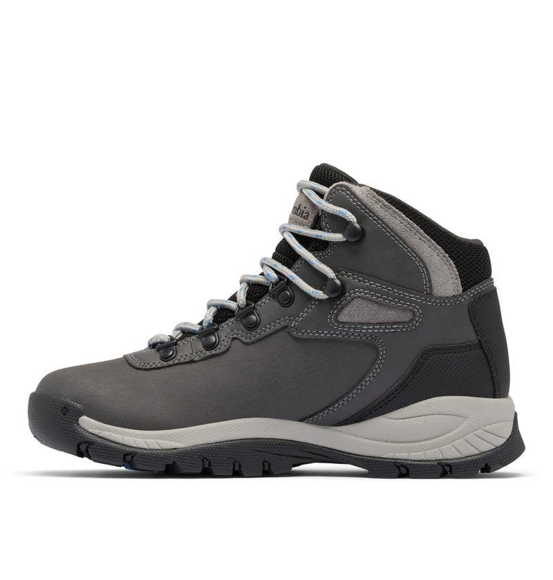 Columbia Womens Newton Ridge Lightweight Waterproof Hiking Boot, Quarry/Cool Wave, 8