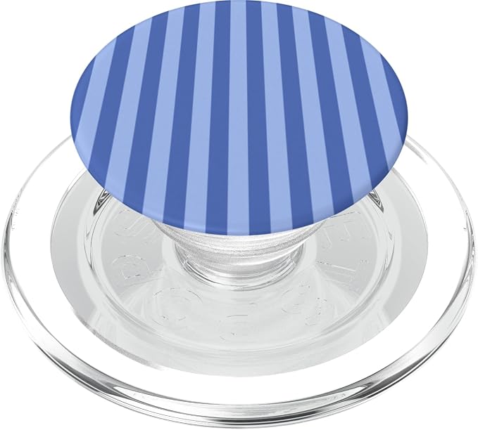 Cute Light Blueberry Striped Aesthetic Vertical Lines PopSockets Adhesive PopGrip