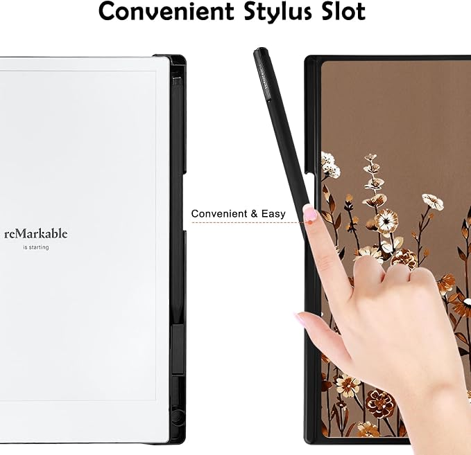 Case for Remarkable 2 Paper Tablet 10.3 2020 ReleasedLightweight and Hard Back Shell Protective Book Folio Cover with Built-in Pen HolderComes with Remarkable 2 Pen Tips.