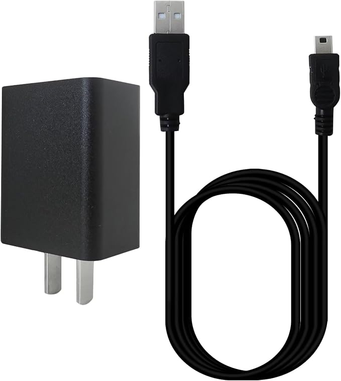 2026 New 5V 1A AC Wall Charger with 5 Foot Power Adapter Cable Fit for Sport Outdoor Action Camera and Fit for PS3 Controller