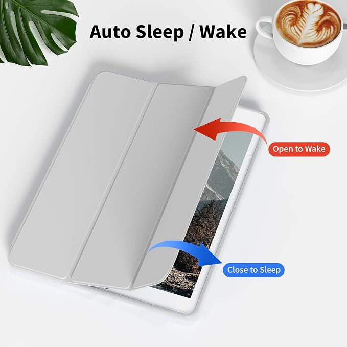 Case for iPad Air 3 (10.5-Inch 2019 3rd Generation) with Pencil Holder Slim Tablet Cover with Soft TPU Back Auto Wake/Sleep for iPad 10.5 Inch Air 3 (Black)