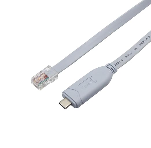 FTDI Chip Console Cable - USB Male to RJ45 Male 10FT (3m) for PCs Laptops Router and More