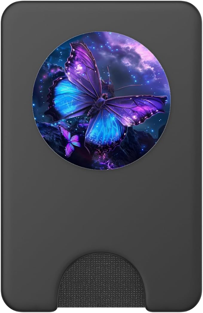 Purple Butterflies PopSockets PopGrip for MagSafe