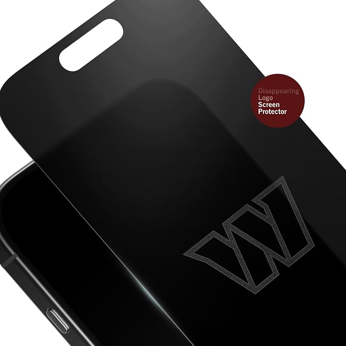 NFL Arizona Cardinals Privacy Screen Protector As Seen on Shark Tank Tank for iPhone 17 w/ Disappearing Design - Scratch-Resistant Glass Protector - Easy-Install Screen Guard w/ Disappearing Design (I