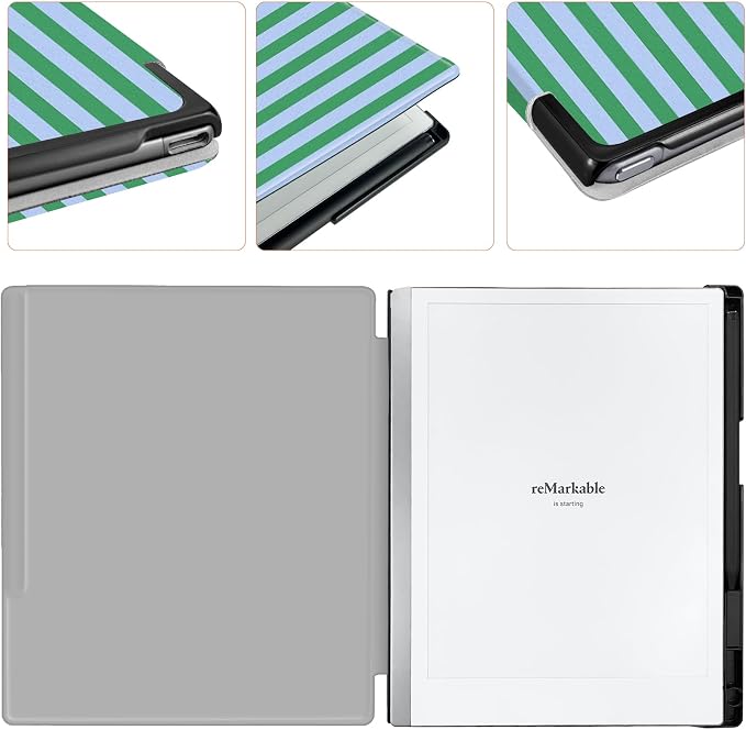 Case for Remarkable 2 Paper Tablet 10.3 2020 ReleasedLightweight and Hard Back Shell Protective Book Folio Cover with Built-in Pen HolderComes with Remarkable 2 Pen Tips.