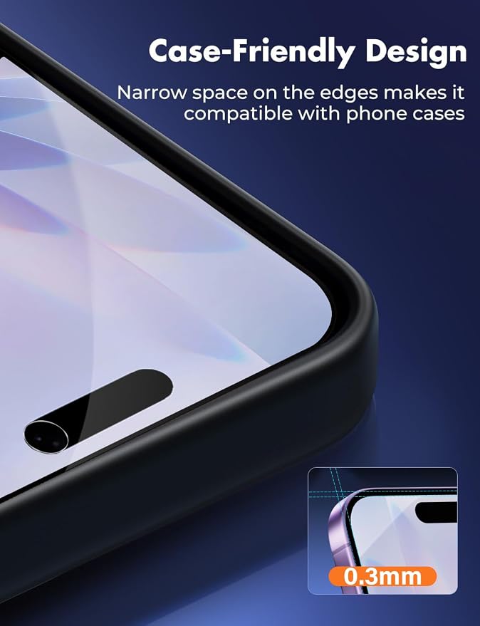 X-level 2 Pack for iPhone 17 Screen Protector with Alignment Frame Anti-Scratch Case FriendlyEasy InstallationTempered Glass Transparent HD for iPhone 17 6.3 Clear Film