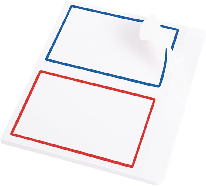Avery Removable Label Pad, 2 x 3 Inches, Assorted Borders, 80 Labels (22018)