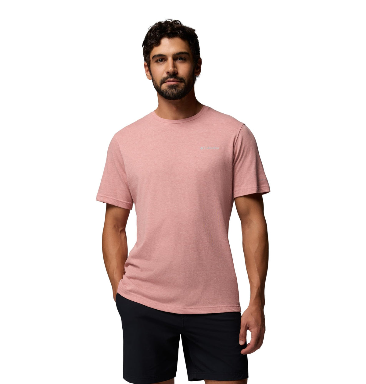 Columbia Men's Thistletown Hills Short Sleeve T-Shirt, Washed Red/Heather, 3X