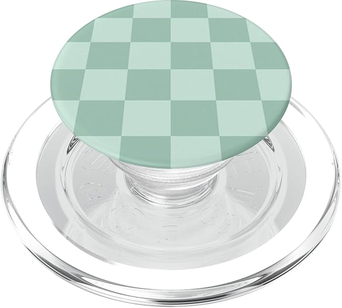 Mint Green Checkered PopSockets Adhesive PopGrip