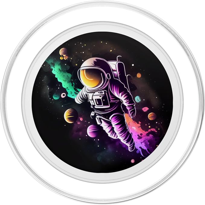 Space Astronaut and the planets PopSockets Adhesive PopGrip
