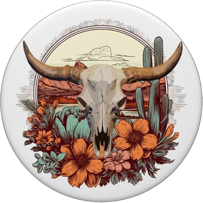 Western Boho Aztec Pattern Vintage Style Tribal Pattern PopSockets Adhesive PopGrip