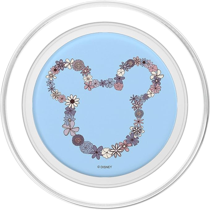 Disney Mickey Mouse Ears Floral Outline PopSockets Adhesive PopGrip