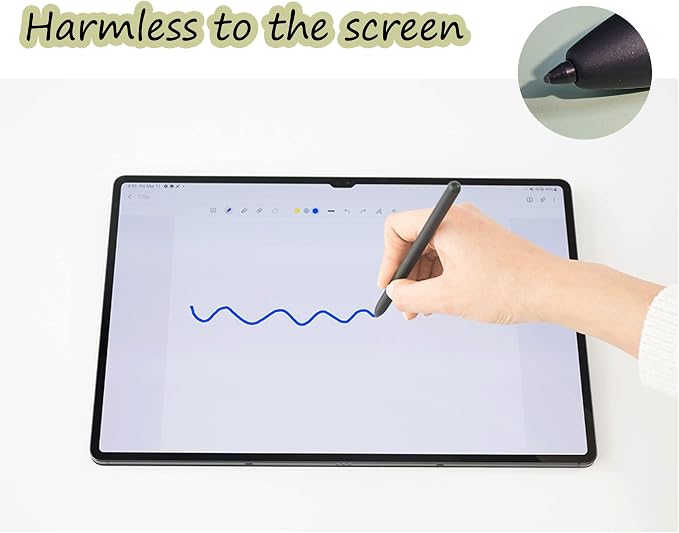 Tab S8 S Pen Replacement for Samsung Galaxy S8 S8 Plus S8 Ultra (EJ-PT870BJEGUJ) Touch Pen Stylus Pen (WithoutBluetooth) + Tips + Eject Pin(Black)