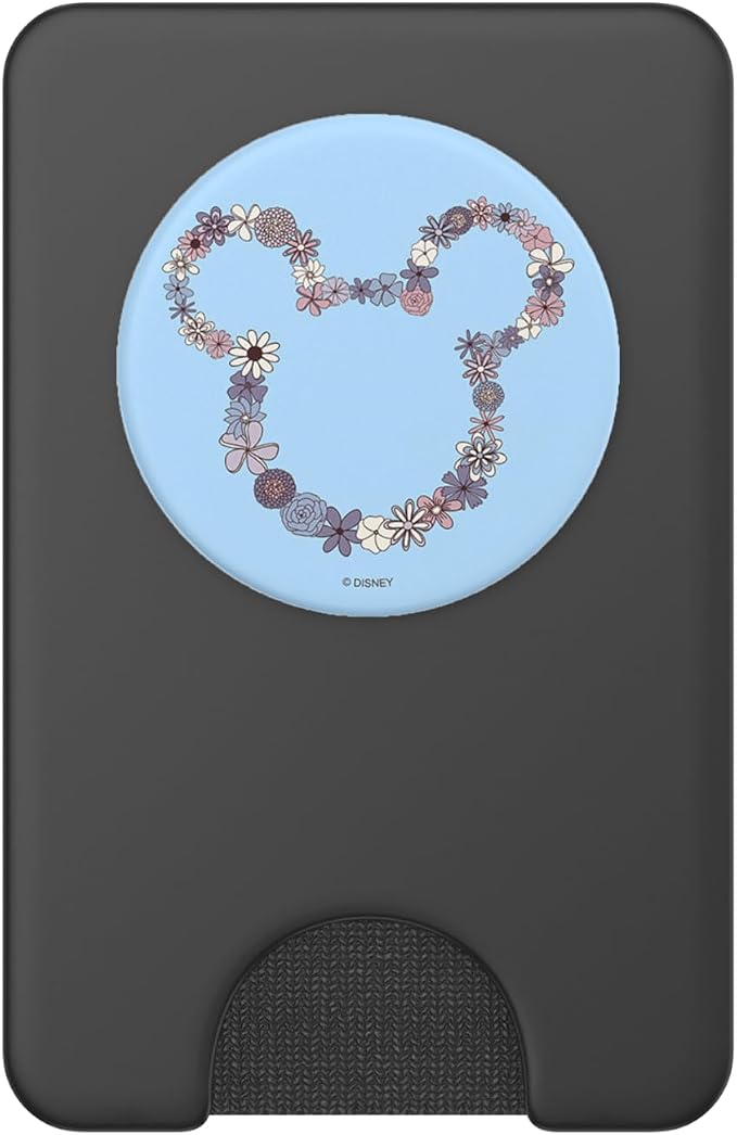 Disney Mickey Mouse Ears Floral Outline PopSockets Adhesive PopGrip