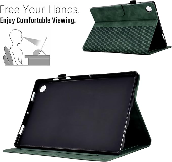 Fancity Case Fits Samsung Galaxy Tab A9/A11 Plus 11” 2025/2023 X210/X216 | Premium PU Leather Cover with Multi-Angles Pencil Holder Smart Wake Sleep for Galaxy Tab A9 A11 Plus X218 Beach