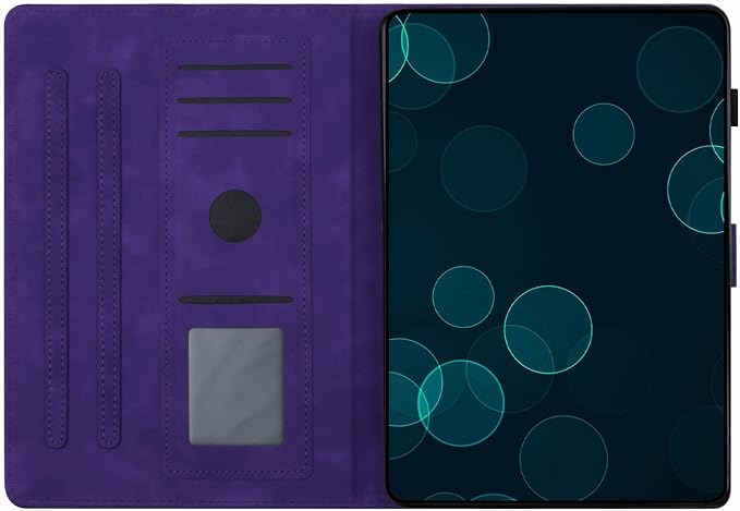 Case for iPad A16 11th Gen 11/10th Gen 10.9 2025/2022Notebook | Black PrintSlim Durable Foldable Stand PU Leather Pencil Holder Card Slot Auto Wake，Auto Sleep