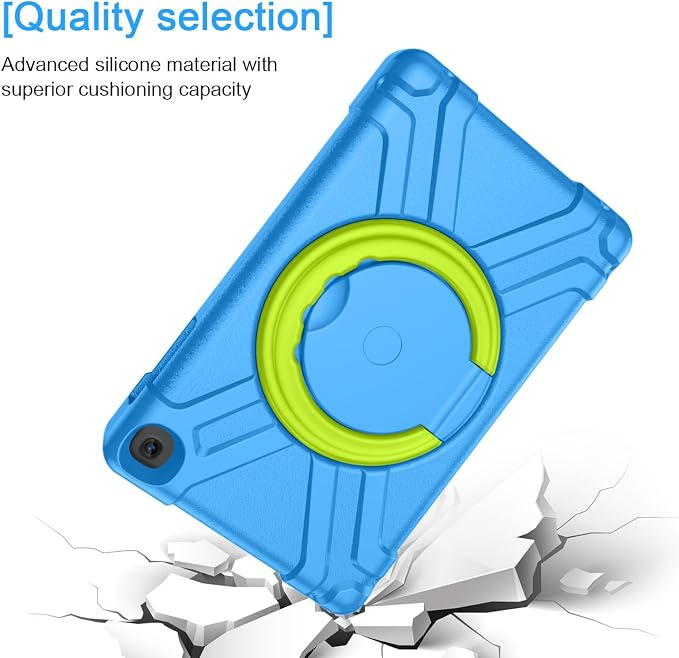 AKABEILA Compatible with Amazon Fire HD 8 2020/2022 Tablet Case，Rugged Kids Case with Stand Lightweight Shockproof Kids Friendly Tablet Cover Black