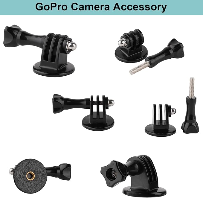 Mippko Camera Super Crab Clamp Mount,10" 360° Adjustable Aluminium Magic Arm Holder,1/4"-20 Thread for Video Light / Insta360 / Canon Nikon DSLR Cameras,Adapter for GoPro Hero 13/12/11/10/9/8/7/6/5