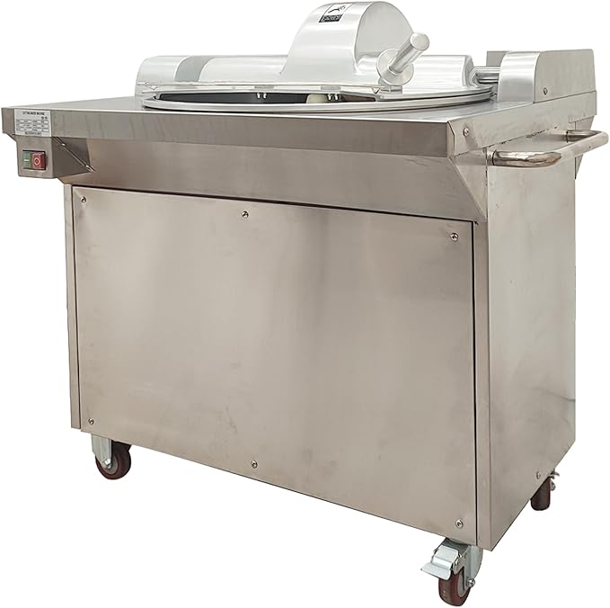 TECHTONGDA Commercial Food Processor Chopper for Meat and Vegetable, 24L Electric Food Mixing Grindering Machine, 1500W Meat Bowl Cutter Mixer for Chopping Vegetables, Fruit, Grains, Nuts