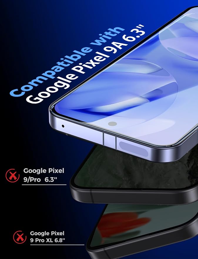 MAGIC JOHN 2 Pack for Google Pixel Google Pixel 10 Pro XL Tempered Glass Screen Protector Auto Dust-Elimination Bubble Free HD Clear Easy Installation