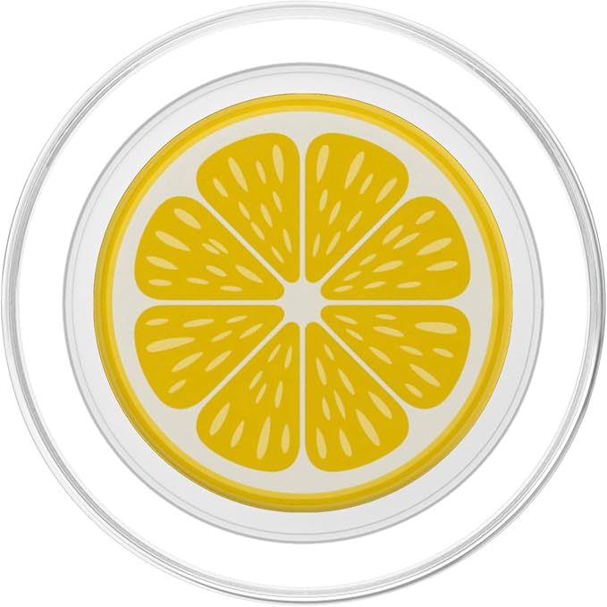 Zesty Lemon Slice Pop Art Summer Yellow Citrus Fruit PopSockets PopGrip for MagSafe