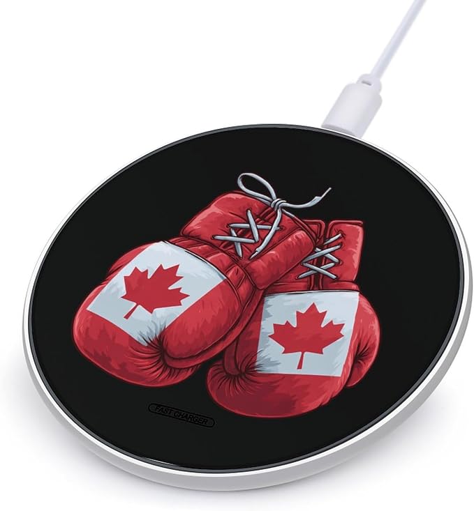 Canada Boxing Gloves Wireless Charger Portable Charging Pad | LightweightAll Smartphone