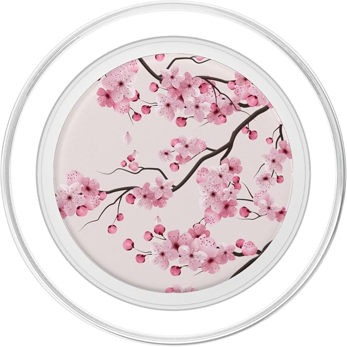Sakura Cherry Blossom Japan Pink Floral Cherry Blossom PopSockets Adhesive PopGrip