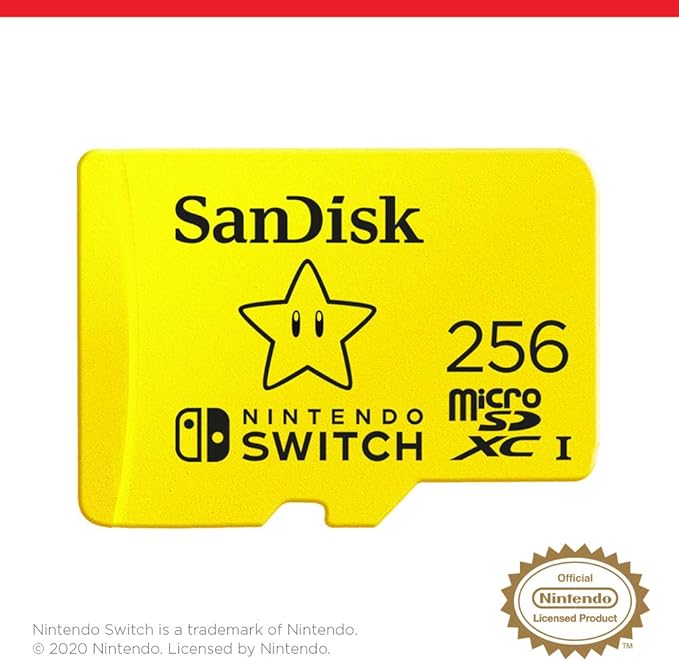 SanDisk 256GB microSDXC-Card, Licensed for Nintendo-Switch - SDSQXAO-256G-GNCZN