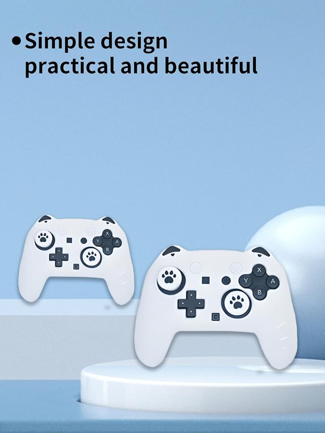 Case for Nintendo Switch 2 Pro ControllerUYRUREL Premium Sillence MaterialShock-Absorbing and Anti Drop Protection Soft Shellwith Stickers and Thumb GripsBlack.