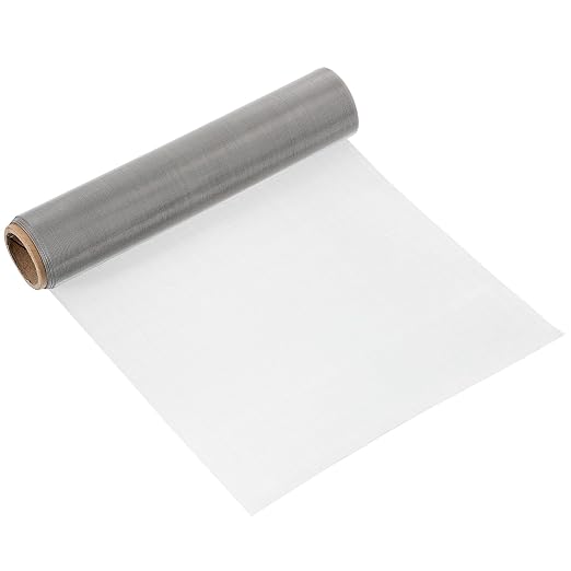 uxcell 60 Mesh 79" x 10" Woven Wire Mesh, 304 Stainless Steel Air Vent Filter
