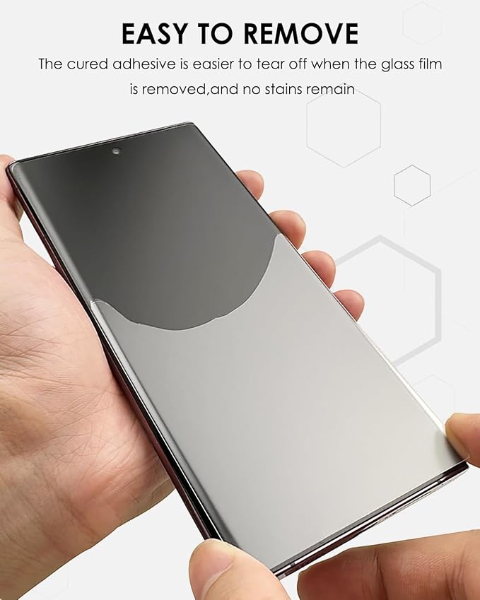 Matte Screen Protector for Samsung Galaxy S22 Ultra - 3 Pack Tempered Glass UV Set Anti Glare Anti-Fingerprint Soft Touch 9H Scratch Resistant