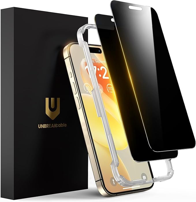 UNBREAKcable 2 Pack Privacy Screen Protector for iPhone 11 Pro Max/Xs Max Shatterproof Tempered Glass [True 28°Anti Spy] [9H Hardness] [Easy Installation] Protector for Apple 6.5