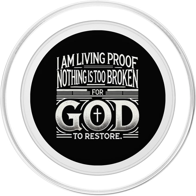 Inspirational Testimony Christian Religious Faith Phone Grip PopSockets PopWallet for MagSafe