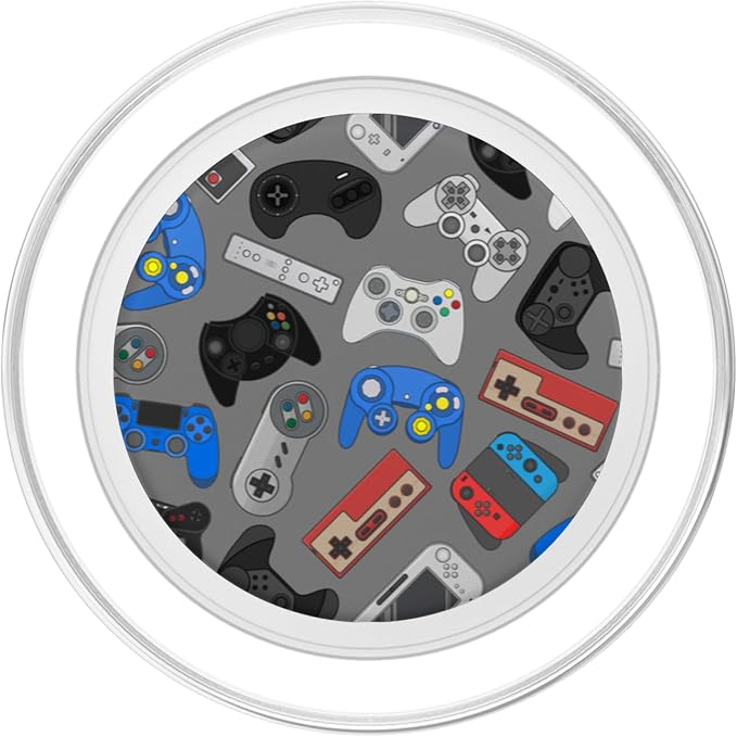 Gaming Controller Pattern for Game Gamer Lover Gift PopSockets PopGrip: Swappable Grip for Phones &amp Tablets PopSockets Adhesive PopGrip