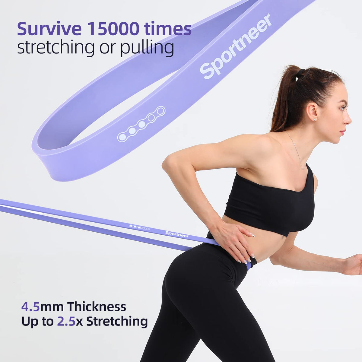 Sportneer Resistance Bands for Working Out Pull Up Bands 5-130lb Pilates