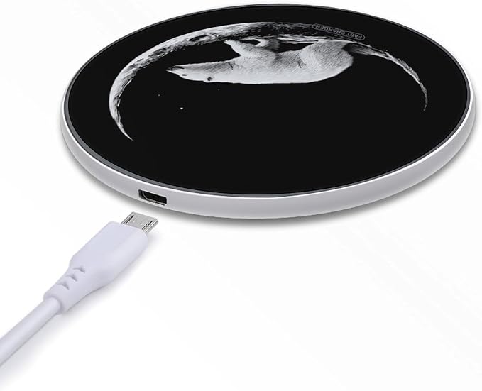 Bear Moon Wireless Charger Portable Charging Pad | LightweightAll Smartphone