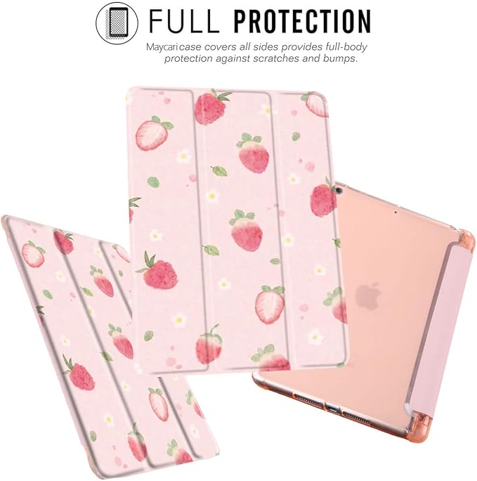 Colorful Cat Case for iPad mini 7 A17/mini 6 | Cute Design Cover for iPad Mini 7th 2024 / 6th 2021 8.3 with Pencil HolderBlue Leather Shell Trifold Stand Auto Sleep/Wake