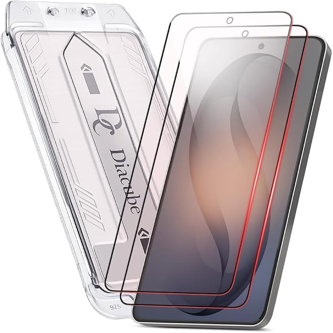 2-Pack Red Light Converter Screen Protector for Samsung Galaxy S23 Quantum Dot Technology Converts Blue Light to Red Light for Better Sleep &amp Eye Comfort 9H Tempered Glass with Easy-Install Fram