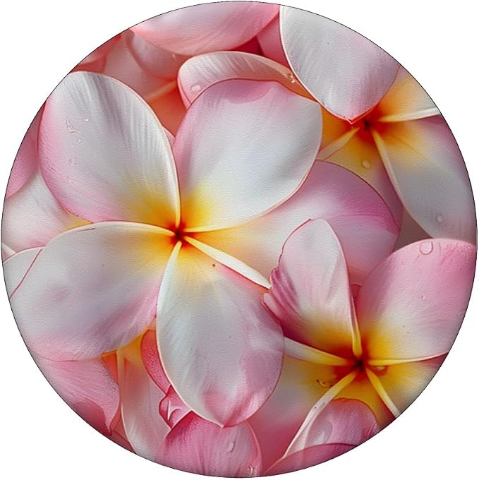 Plumeria Flowers Garden &amp Hawaii PopSockets Adhesive PopGrip