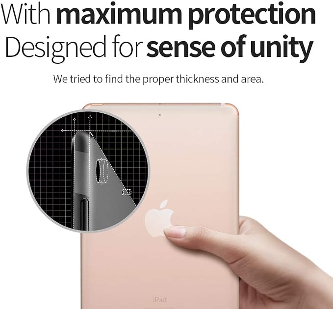 skoko [2 Pack] Transparent Matte Back Protector Compatible with iPad air 13 inch M4 M3 M2 6-7-8th Gen Released in 2024 2025 2026 Easy Installation Matte Clear Skin/Case-Friendly