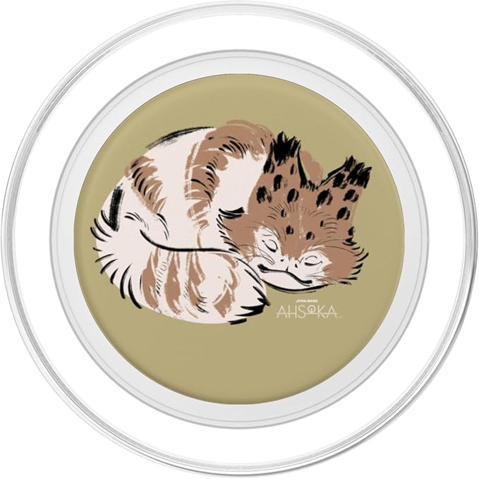 Star Wars Ahsoka Sabine Wren’s Sleeping Loth-Cat Sumi-e PopSockets Adhesive PopGrip