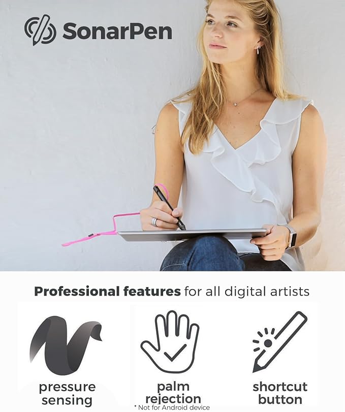 SonarPen - Pressure Sensitive Stylus for iPhone Android &amp Switch Blue