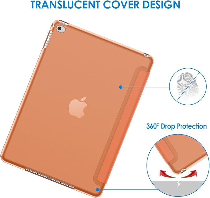JETech Case for iPad Air 2 (2nd Generation) Smart Cover Auto Wake/Sleep (Blue)