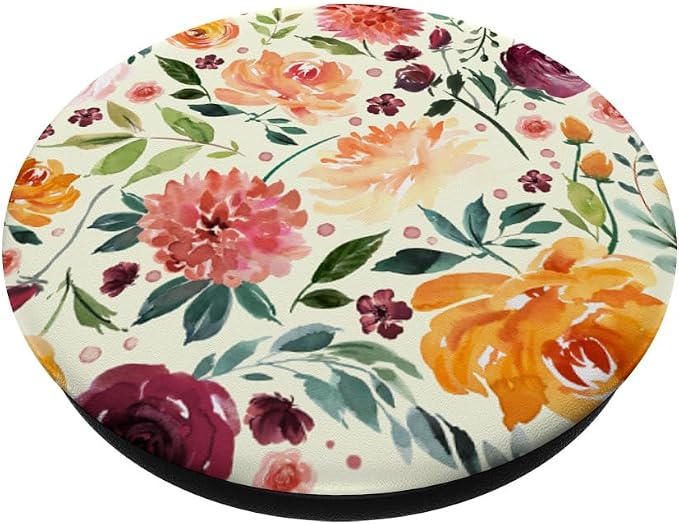 Watercolor Flower Garden Botanical Art PopSockets Adhesive PopGrip