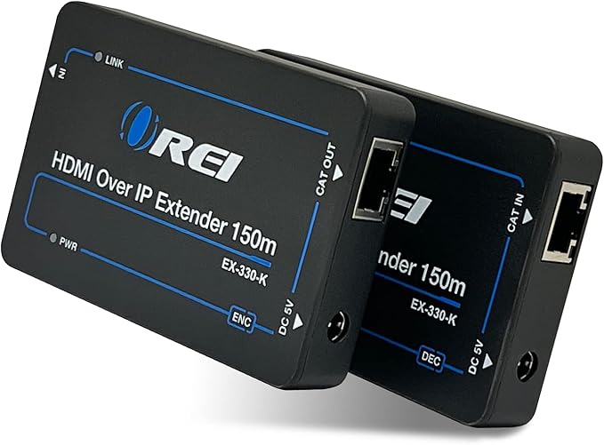 OREI HDMI Extender Over IP- 1080p@60Hz Upto 330Ft with CAT6/7 Cable (Receiver only) (EX-330-K)