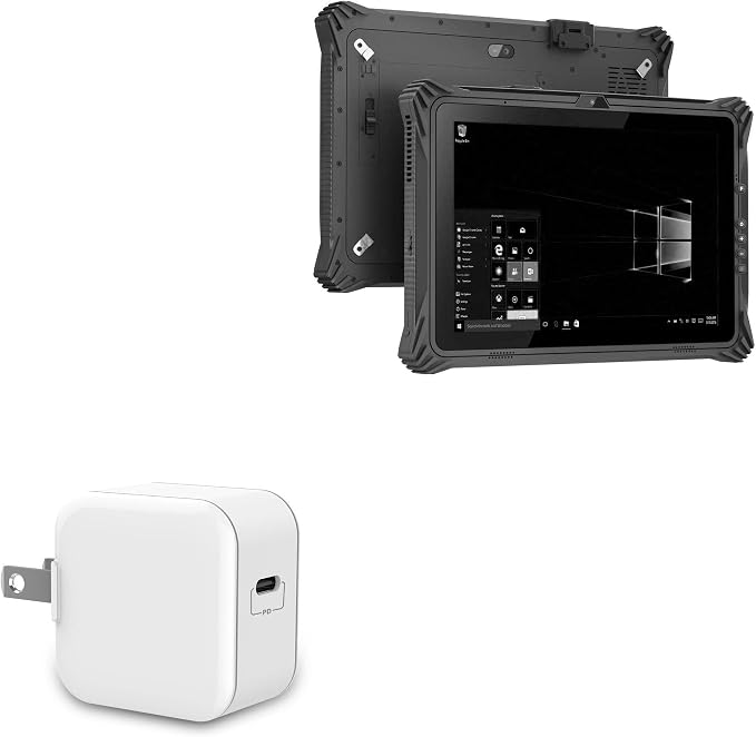 BoxWave Charger Compatible with Emdoor EM-I20J - PD GAN miniCube (30W) 30W Tiny PD GAN Type-C Wall Charger - Winter White